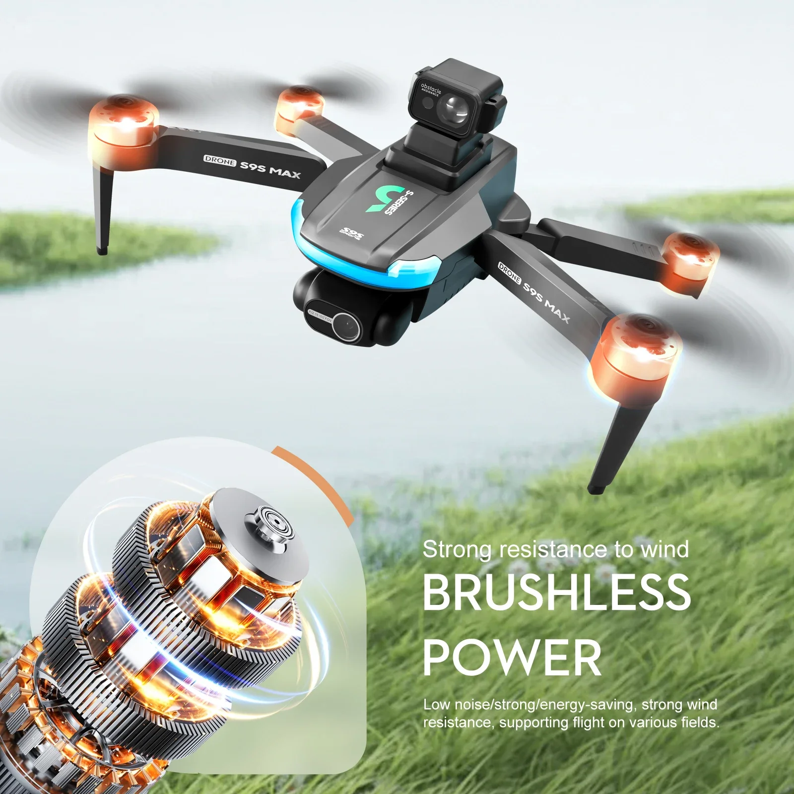 NEW S9S MAX MINI Drone 4K 2-Ax - Drone Gimbal Case ulasan dan harga