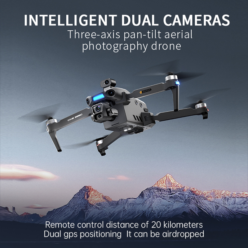 2026 New 8K Dual Camera Drone  - Drone Gimbal Mount ulasan dan harga