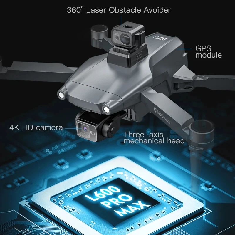 L600 PRO MAX GPS Drone Profess - Drone Gimbal Case ulasan dan harga
