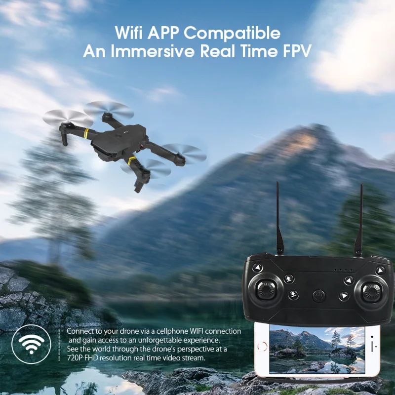 4K Eachine E58 Drone WIFI FPV  - Eachine Drone E58 ulasan dan harga